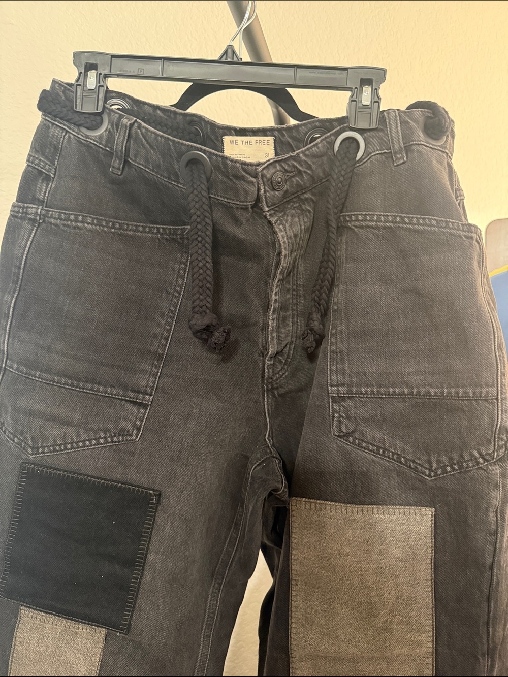We The Free Moxies Black Patchwork Utility